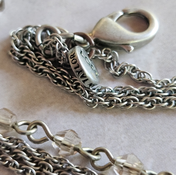 Ann Taylor Silver and Beaded Necklace - Picture 5 of 11